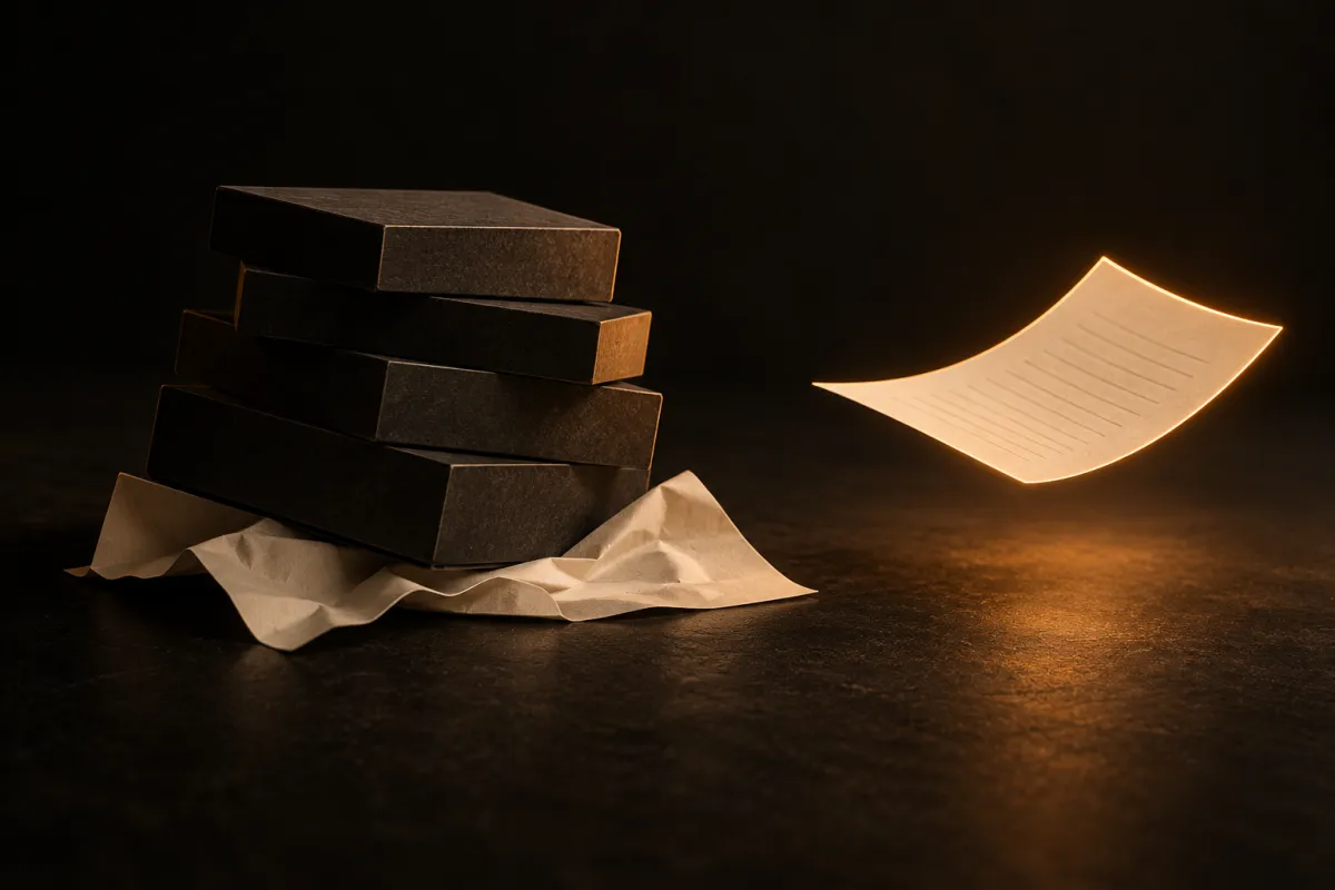 WordPress lent : une page écrasée sous des blocs de carton à côté d'une page légère qui flotte